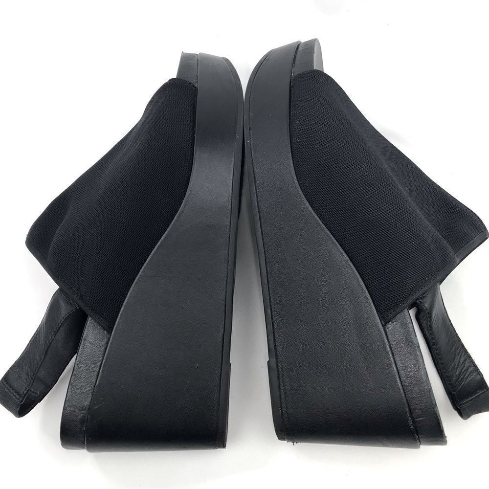 Eileen Fisher Black Wedge Sandals - Picture 5 of 13